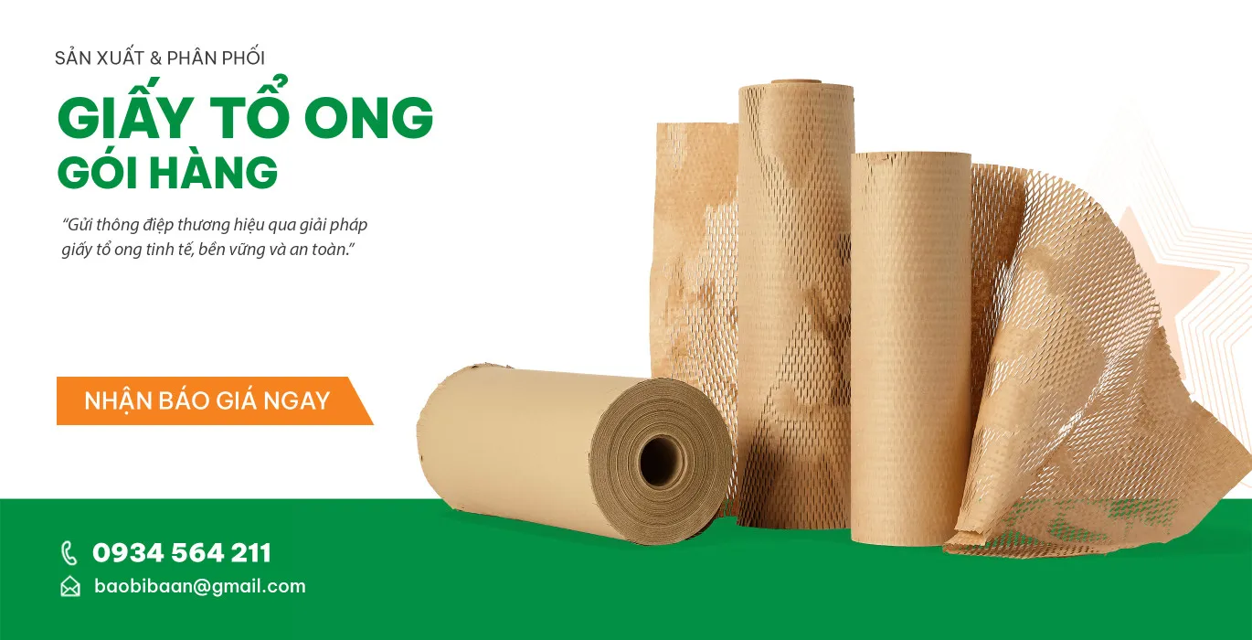 Sản xuất giấy tổ ong gói hàng Ba An