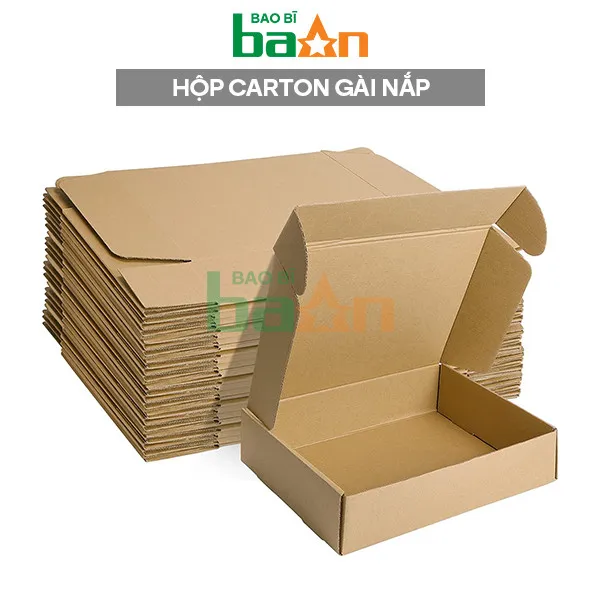 Tại sao nên chọn hộp Carton nắp gài trong đóng gói hàng hoá?