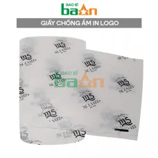 Giấy chống ẩm pelure in hoạ tiết logo