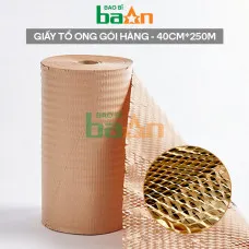 Cuộn giấy tổ ong gói hàng 40cmx250m