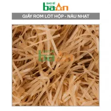 Giấy rơm lót hộp quà màu Nâu Nhạt