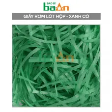 Giấy rơm lót hộp quà màu Xanh Cỏ