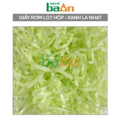 Giấy rơm lót hộp quà màu Xanh Lá Nhạt