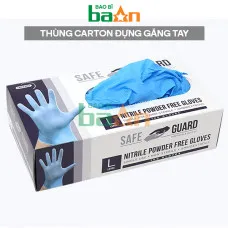 Thùng carton đựng găng tay cao su