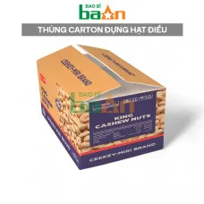 Sản xuất thùng carton đựng Hạt Điều xuất khẩu