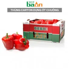 Thùng carton đựng ớt chuông xuất khẩu