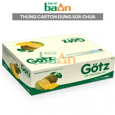 Thùng carton đựng sữa chua