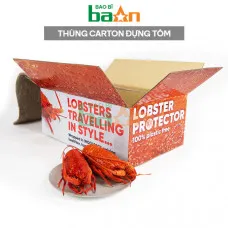 Thùng carton đựng tôm xuất khẩu