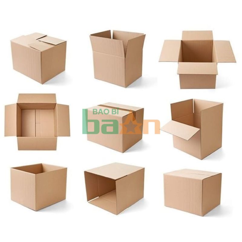 Màu sắc và kích thước hộp carton A1 sóng B đa dạng