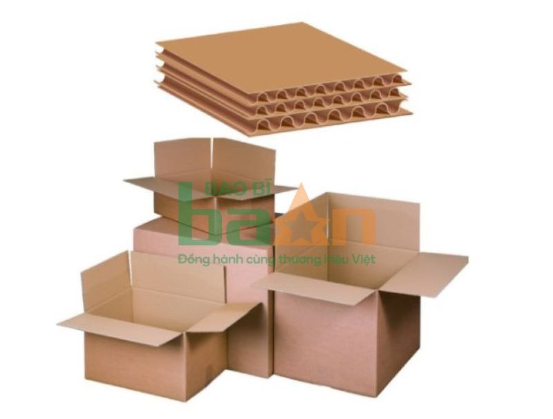 Thùng carton 7 lớp sẽ đảm bảo độ chịu lực tốt hơn